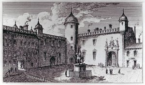 Le Parlement Close (gravure) - English School